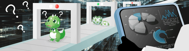 カードローン審査のザウルスくんイラスト